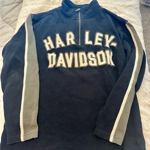 Men’s Harley Davidson 1/4 zip sweater.